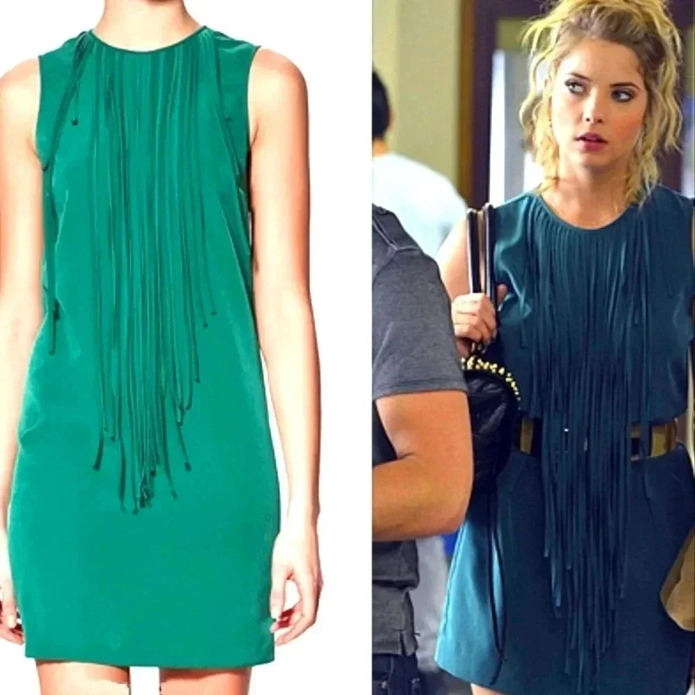 Mara Hoffman Fringe Tassel Neck Dress